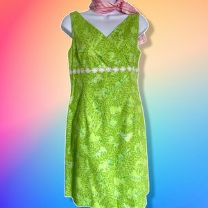 Lily Pulitzer leaf/animal print dress